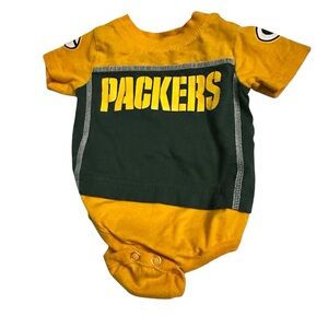 NFL Green and Yellow Packers Kids Bodysuit